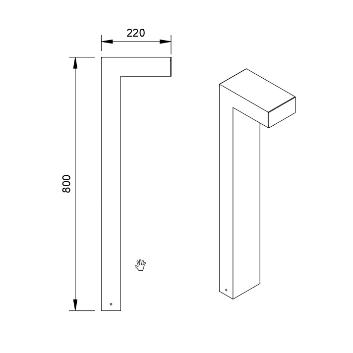 DUN słupek oświetleniowy