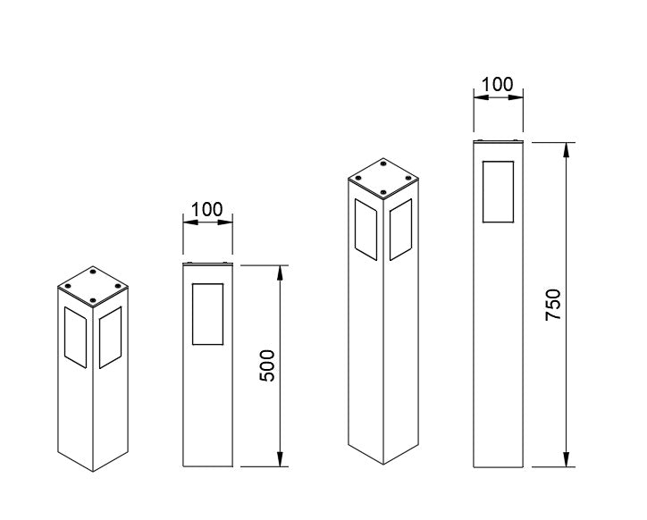 QD - słupek oświetleniowy